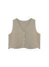 Multi-Way Vest Top (Seersucker Taupe)