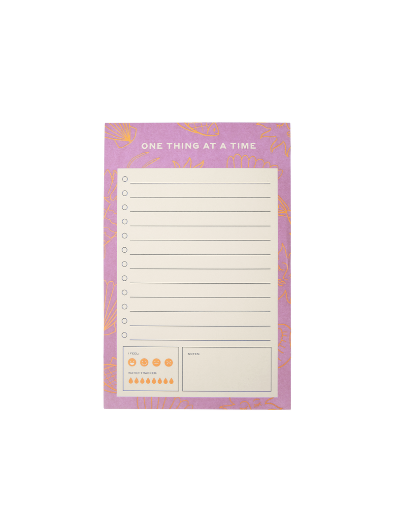 One Thing At A Time Notepad (Pink)