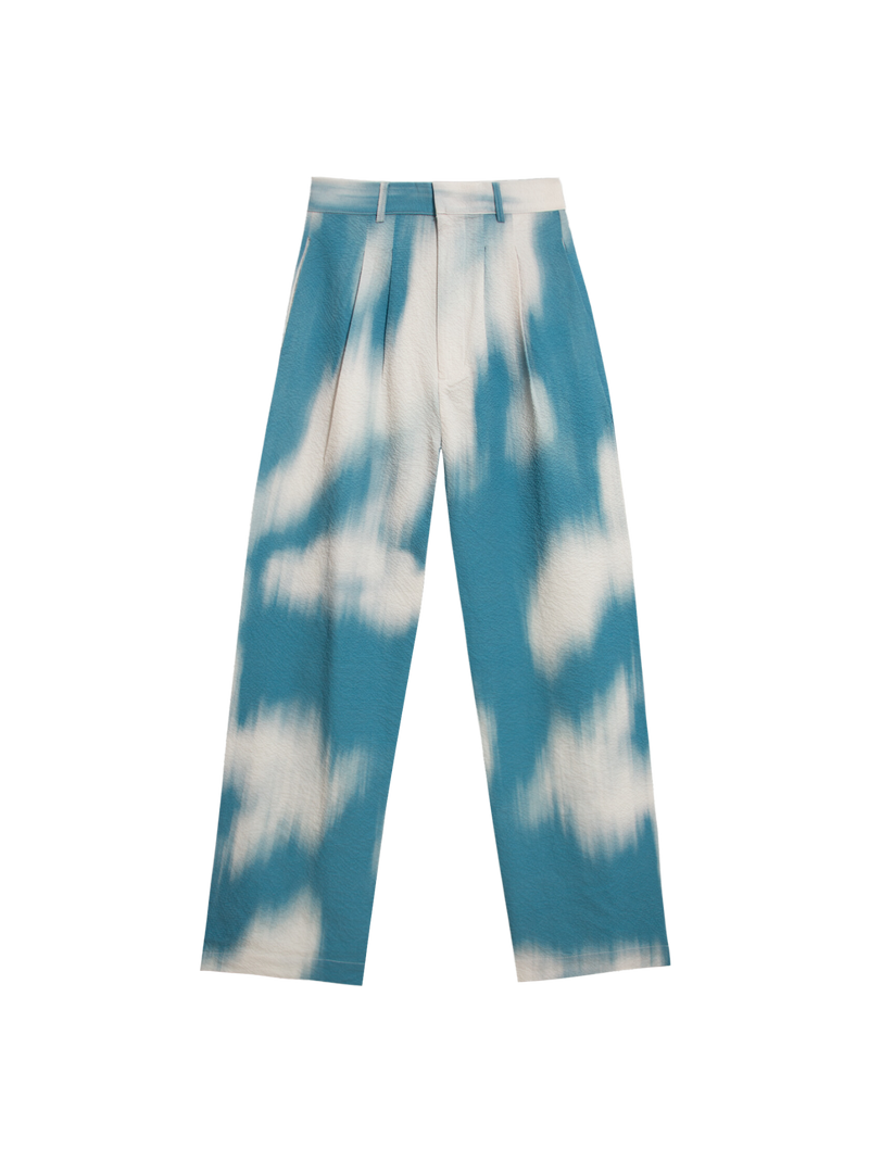 Resort Pants (Seersucker Sky)