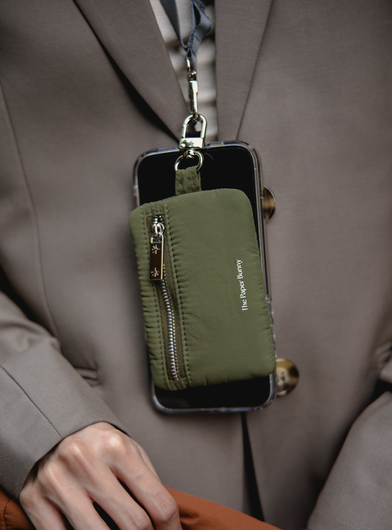 Puffer Card Pouch (Olive)