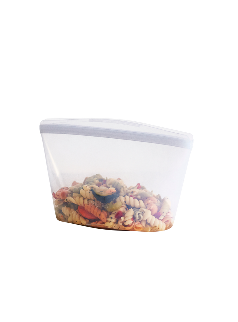 Stasher Reusable Silicone 4 Cup Bowl (Clear)