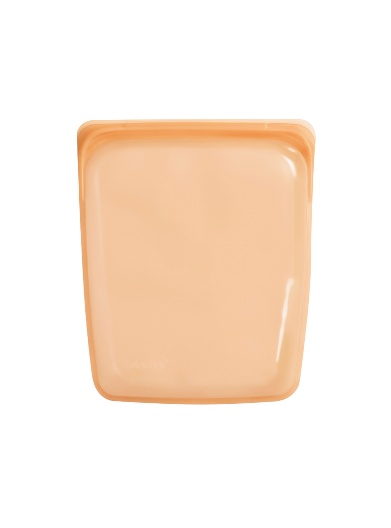 Stasher Reusable Silicone Half Gallon Bag (Orange)