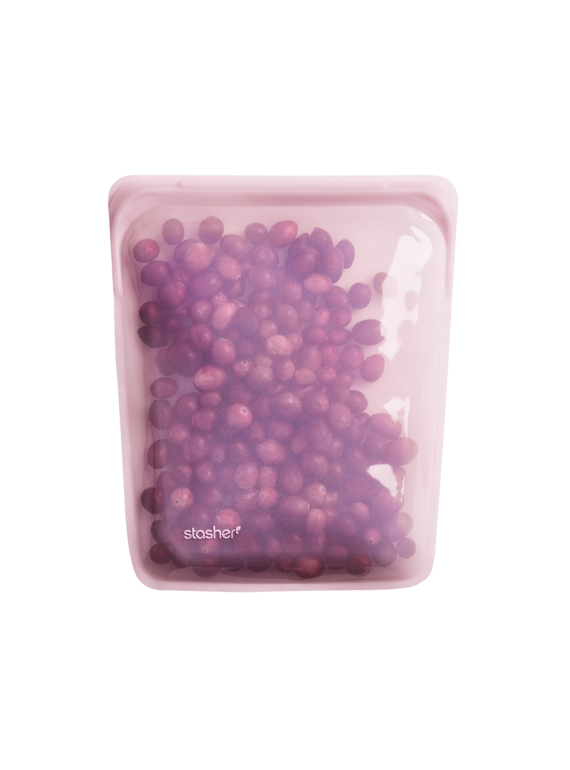Stasher Reusable Silicone Half Gallon Bag (Pink)