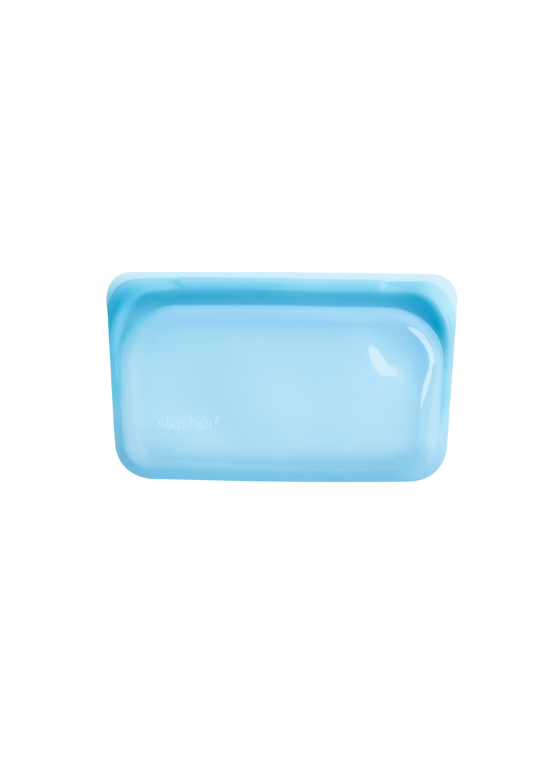 Stasher Reusable Silicone Snack Bag (Blue)
