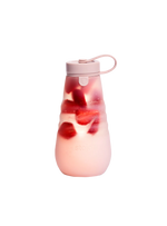 Stojo Collapsible Water Bottle (Translucent Carnation)